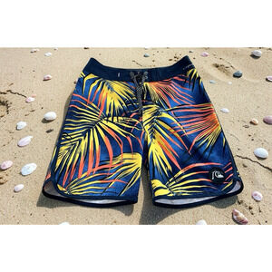 Men's Quicksilver Board Shorts Sz 29 Surf Short Palms Swim Beach Short Skater
